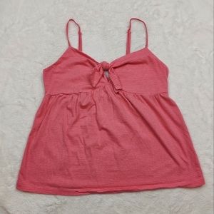 Victoria's Secret Pink Striped Tie Front Tank Top Size M